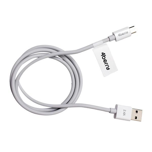 ECO-AMT Beyaz USB-A-Micro USB Kablo – 1.2 m, 2.4 A Hızlı Şarj - Image 1