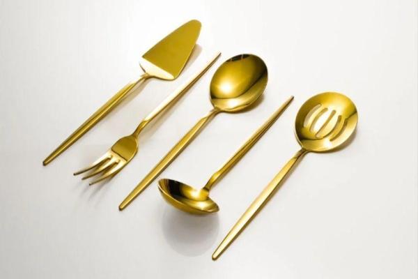 Fecra Pure 5 Parça Servis Seti Gold - Image 1