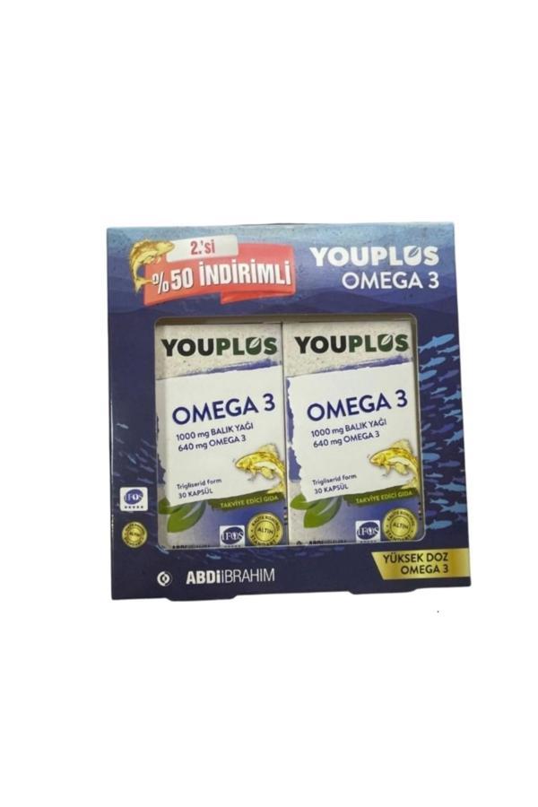 Youplus Omega 3 1000 Mg 30 Kapsül 2 Adet - Image 1