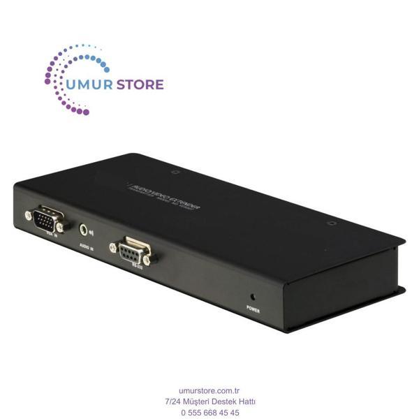 Cat 5 Ses / VGA Görüntü Sinyalı Uzatma Cihazı, Verici Ünitesi, 300 Metre - Image 1