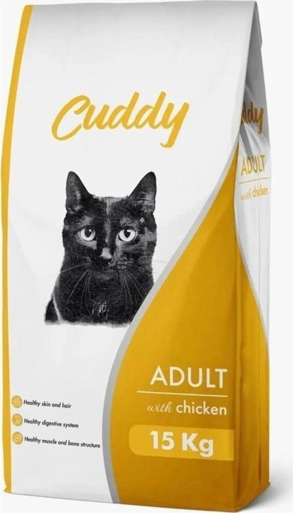 Cuddy Yetişkin Kedi Maması Tavuklu 15 kg - Image 1