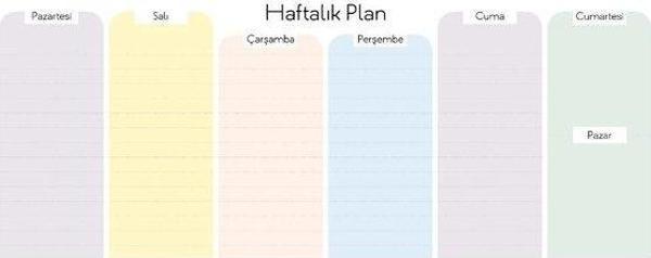 Haftalık Planlayıcı Yatay 2 (28x12) - Image 1