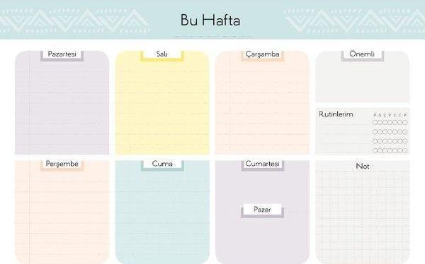 Haftalık Planlayıcı 6 (24X16) - Image 1