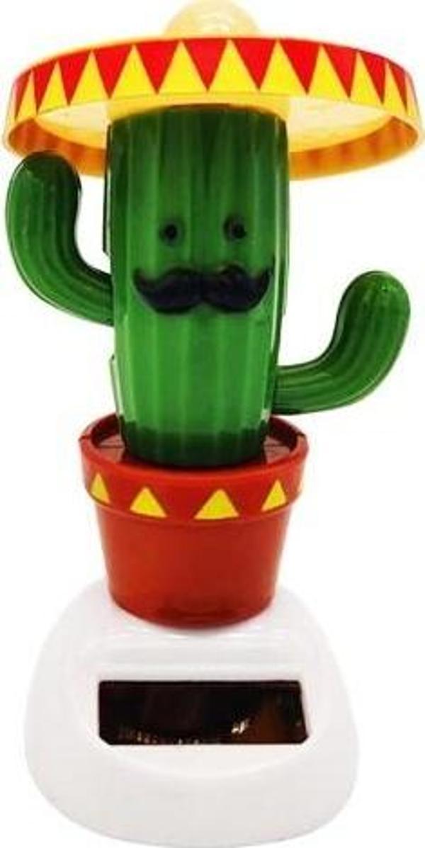 Çocuk Odası için Solar Güneş Enerjili Dans Eden Şapkalı Kaktüs - Image 1