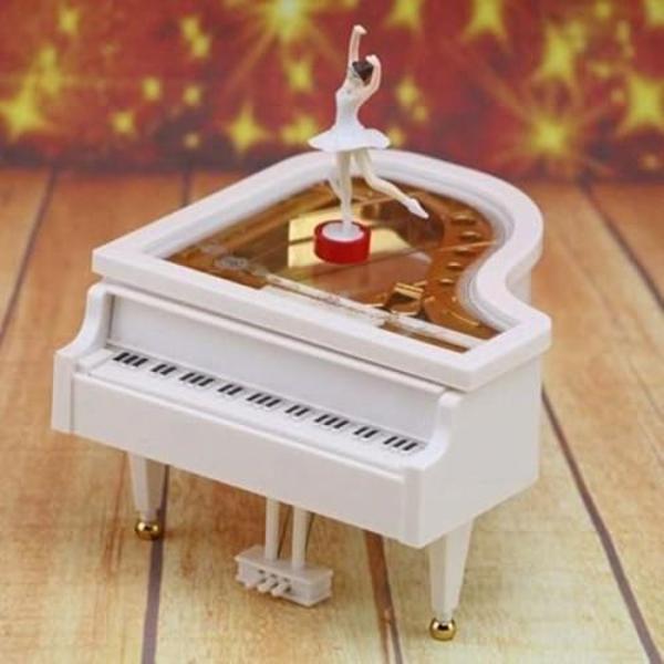 Çocuk Odası Dekoru için Balerin Figürlü Piyano Müzik Kutusu - Image 1