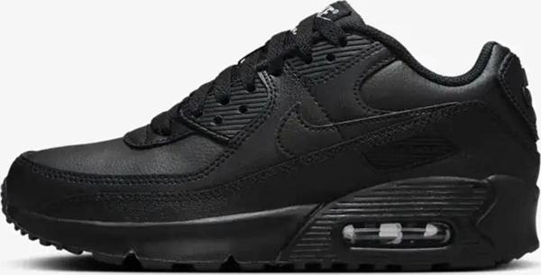 Nike Air Max 90 Unisex Leather Sneaker Hakiki Deri Günlük Spor Ayakkabı Siyah - Image 1