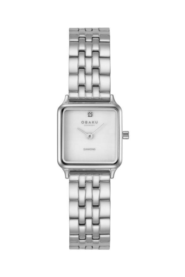 Obaku Denmark V301LXCWSC Quartz Çelik Gri Beyaz Kadran Safir Cam 23 mm Kadın Kol Saati - Image 1