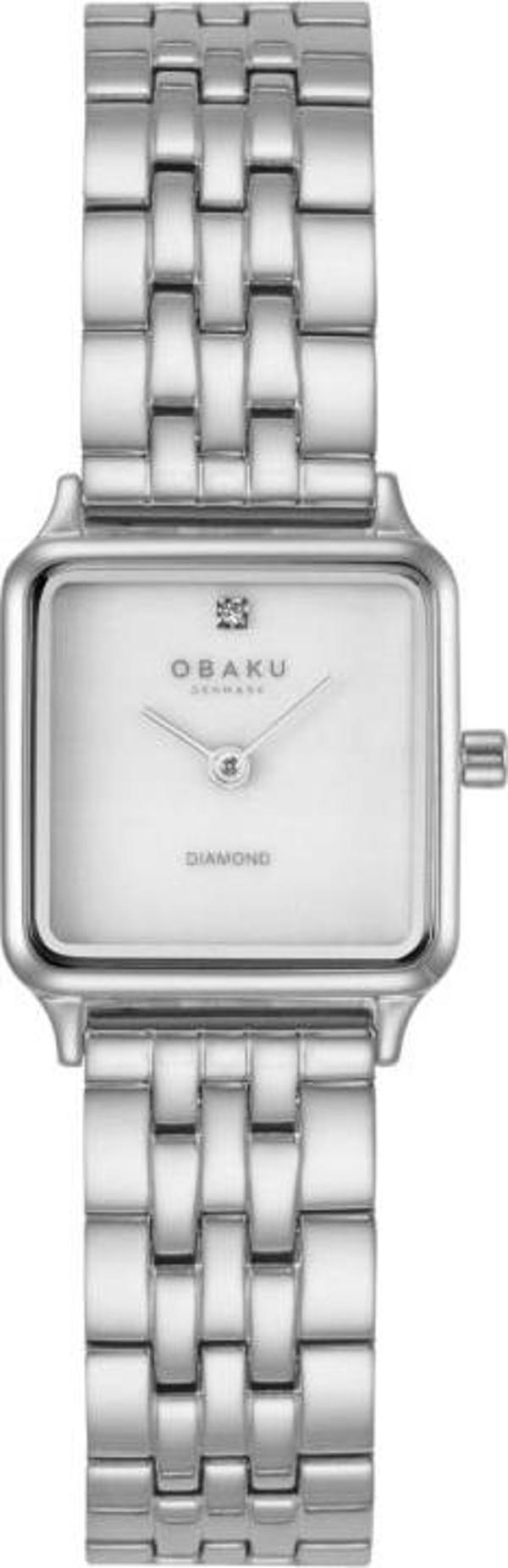 Obaku Denmark V301LXCWSC Quartz Çelik Gri Beyaz Kadran Safir Cam 23 mm Kadın Kol Saati - Image 1