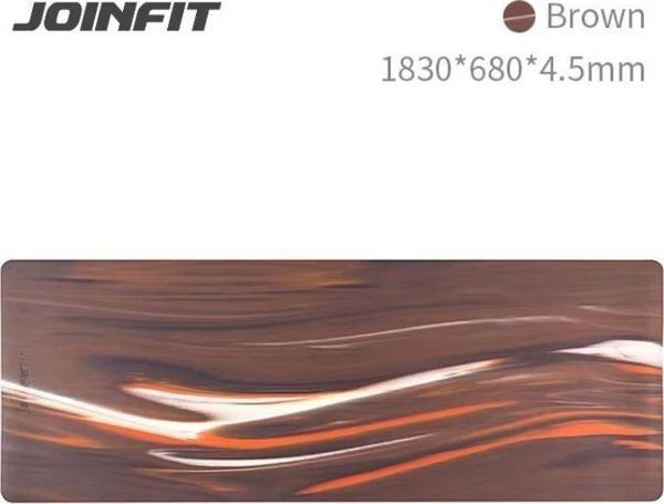 JOINFIT PRO Doğal Kauçuk Yoga Mat 4.5 MM Kahvereng, - Image 1