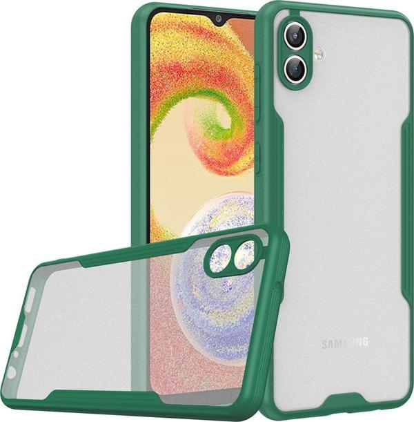Coverzone Galaxy A04 Ile Uyumlu Kılıf Pastel Renkli Kenar Perfe Tpu Mat Yüzeyli Silikon Kılıf Koyu Yeşil - Image 1