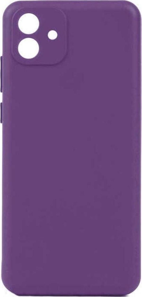 Coverzone Galaxy A04 Ile Uyumlu Kılıf Soft Pürüzsüz Bye Silikon Mor - Image 1