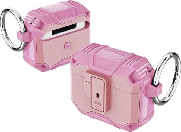 Coverzone 3. Nesil Ile  Kılıf Kulaklık Koruyucu Çengelli Airbag Panoply Pembe - Image 1