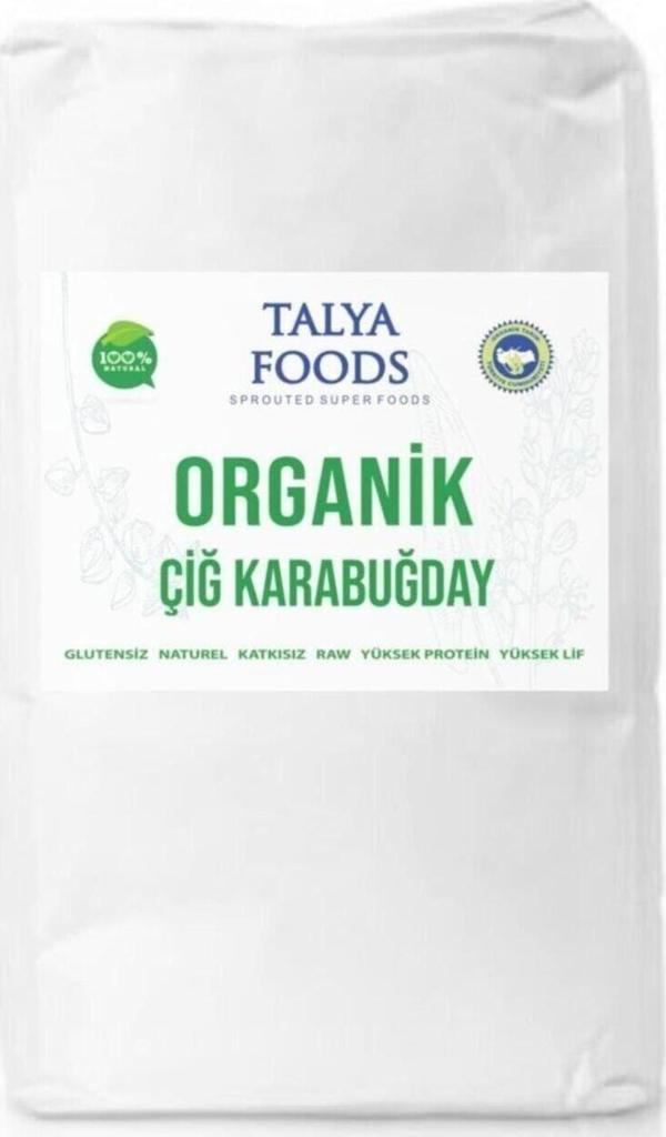 Talya Foods Organik Filizlendirilmiş Çiğ Karabuğday Unu 1 Kg - Image 1