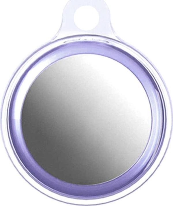 Coverzone Anahtarlıklı Koruyucu Opacity Şeffaf Slikon Kılıf Lila - Image 1