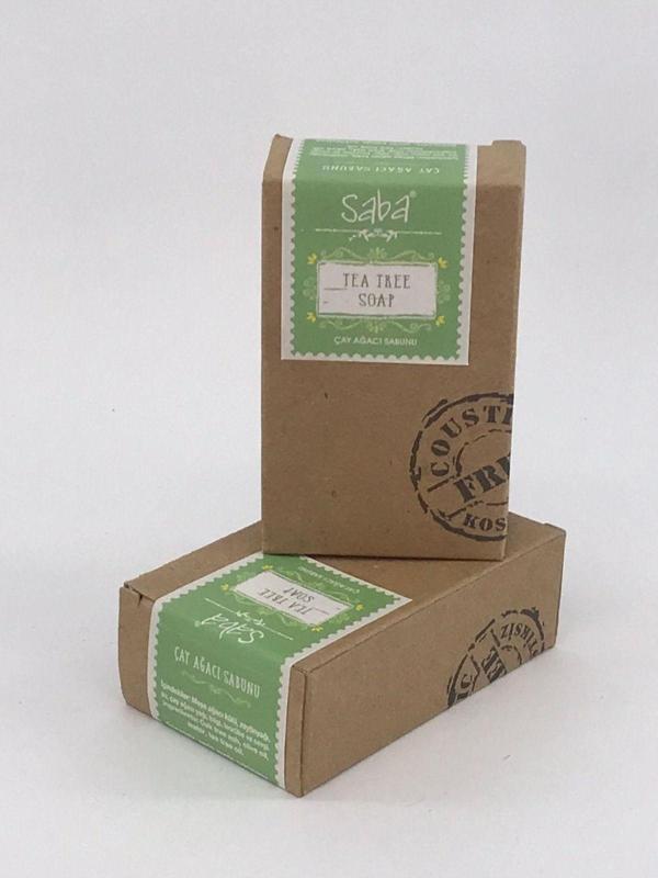 Saba Kostiksiz Çay Ağacı Sabunu 125 Gr - Image 1