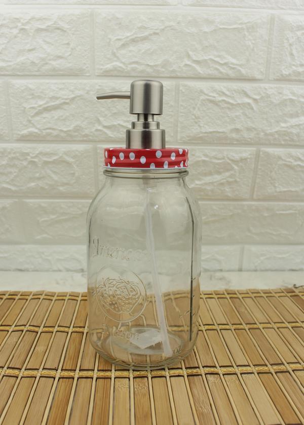 Büyük Boy Cam Sıvı Sabunluk 800ml - Image 1