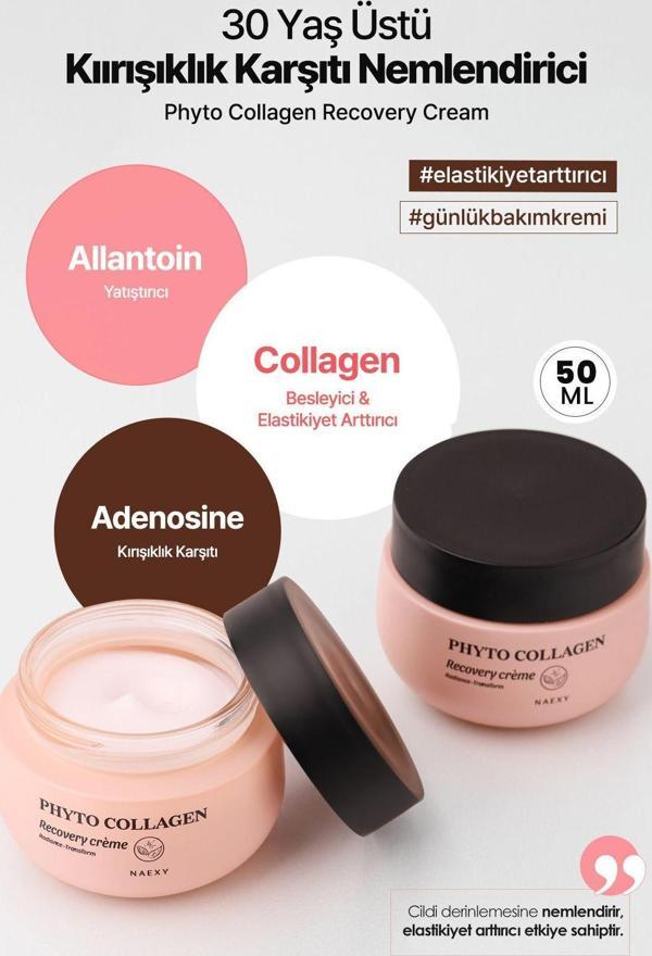 Naexy Kırışıklık Karşıtı Nemlendirici Bakım Kremi Kore Phyto Collagen Recovery Cream - Image 1