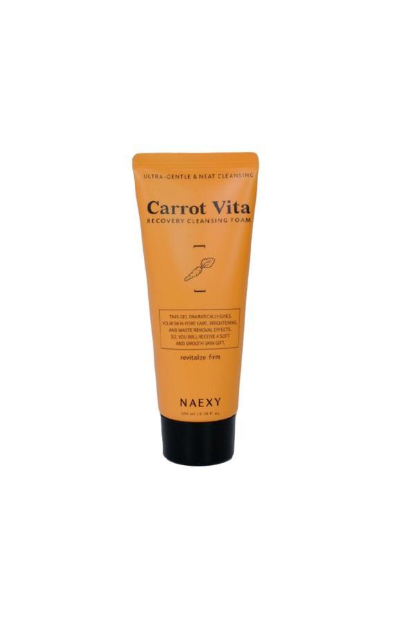 Naexy Beta Karoten Havuç Özü Içeren Temizleme Köpüğü Kore Carrot Vita Cleansing Foam - Image 1