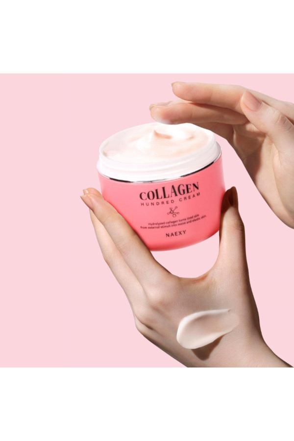 Naexy Büyük Boy Nemlendirici Ve Yaşlanma Karşıtı Krem Kore Collagen Hundred Cream 100 Ml - Image 1