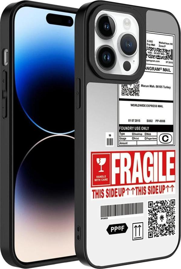 Coverzone Apple Iphone 14 Pro Ile Uyumlu Aynalı Fragi?le Desenli Kamera Korumalı Parlak Z- Mirror Kapak - Image 1