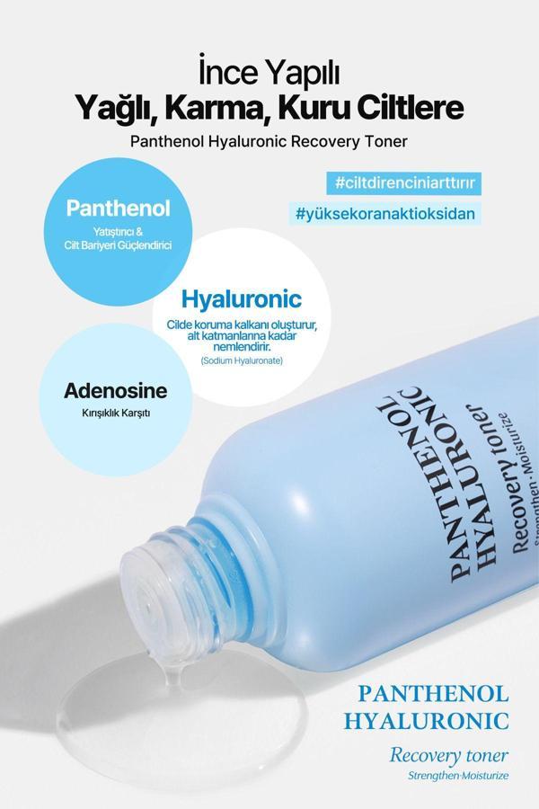 Naexy Panthenol,Hyalüronik Asit Onarıcı Tonik Kore Panthenol Hyaluronic Recovery Toner 200Ml - Image 1