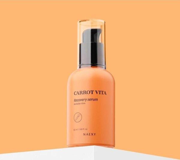 Naexy Beta Karoten Havuç Özü Içeren Aydınlatıcı Bakım Serumu Kore Carrot Vita Recovery Serum 50Ml - Image 1