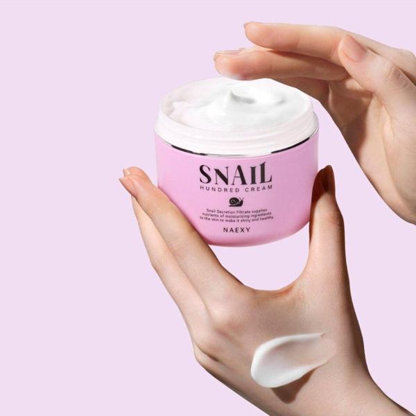 Naexy Büyük Boy Onarıcı Salyangoz Kremi Kore Snail Hundred Cream 100Ml , Kuruluk Kremi - Image 1
