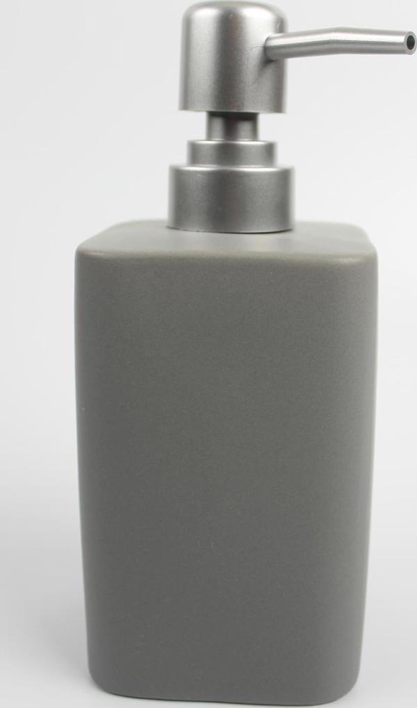 Stonware Sıvı Sabunluk Gri Kare 450ml - Image 1