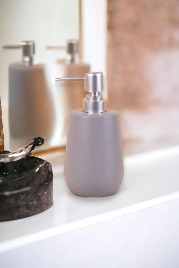Stoneware Sıvı Sabunluk Gri 400ml G3136  - Image 1