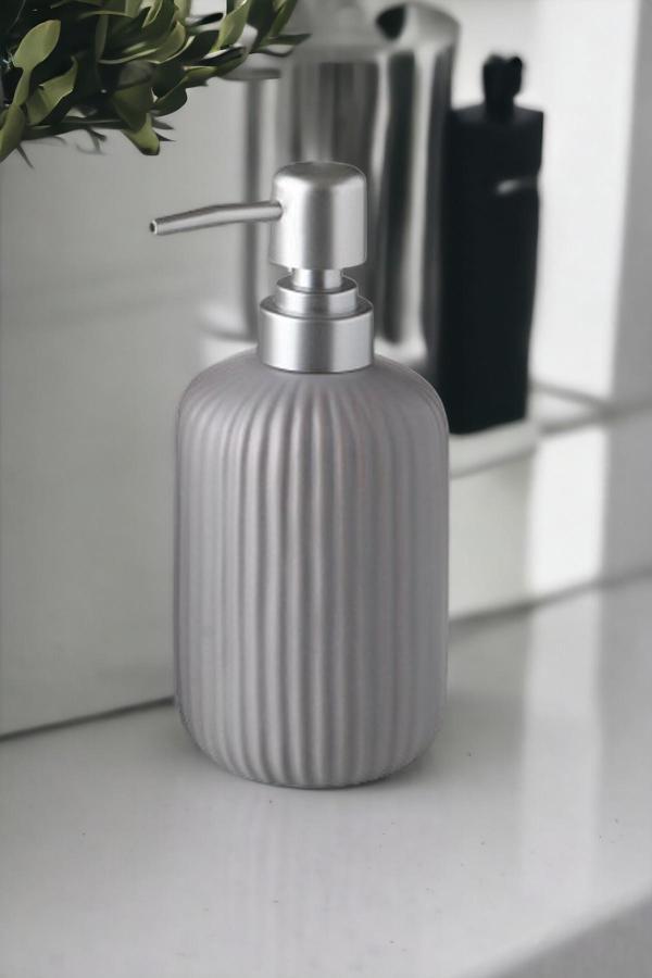 Stoneware Sıvı Sabunluk Gri 400ml G3135 - Image 1