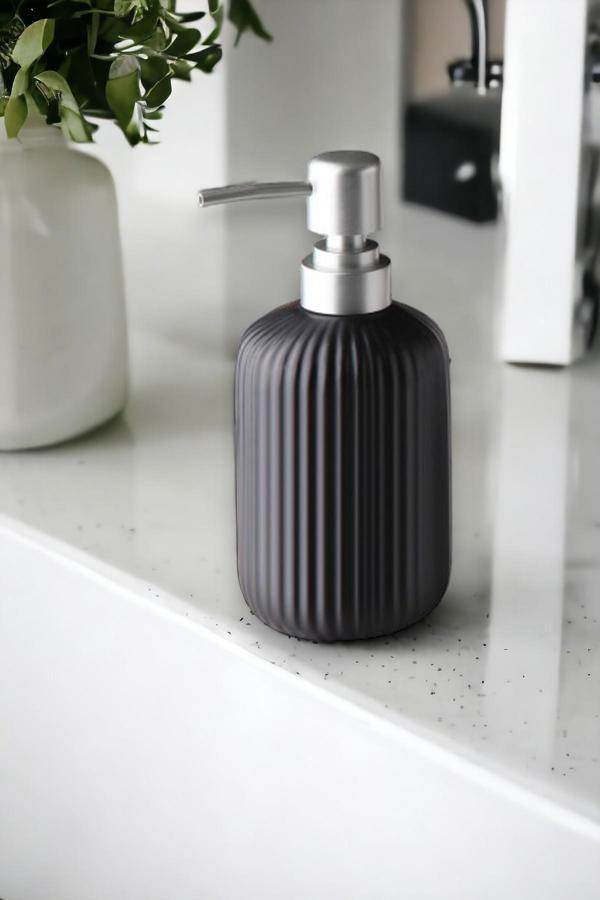 Stoneware Sıvı Sabunluk Siyah 400ml G3135 - Image 1