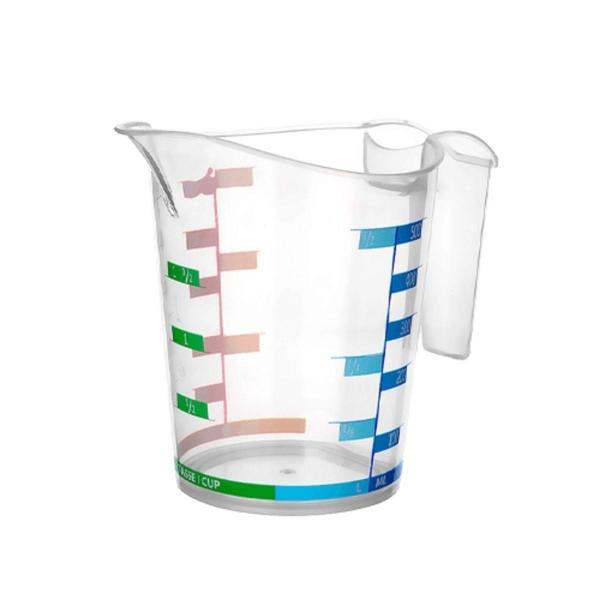 BUFFER® 1000 ml Renkli Dereceli Sert Plastik Mutfak Ölçü Kabı - Image 1