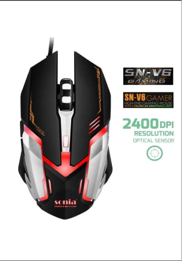 Sonia Kablolu Oyuncu Mouse Sn-v6 - Image 1