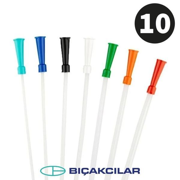 Bıçakcılar Aspirasyon Sondası No: 10 (Siyah) 140 Adet - 1 Kutu - Image 1