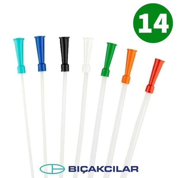 Bıçakcılar Aspirasyon Sondası No: 14 (Yeşil) 140 Adet - 1 Kutu - Image 1