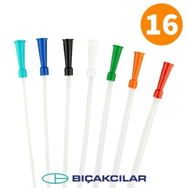 Bıçakcılar Aspirasyon Sondası No: 16 (Turuncu) 140 Adet - 1 Kutu - Image 1