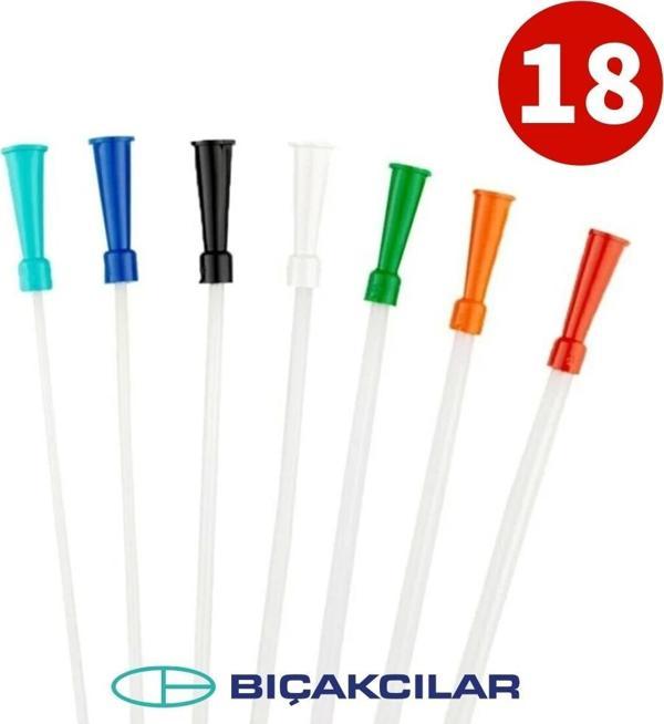 Bıçakcılar Aspirasyon Sondası No: 18 (Kırmızı) 140 Adet - 1 Kutu - Image 1
