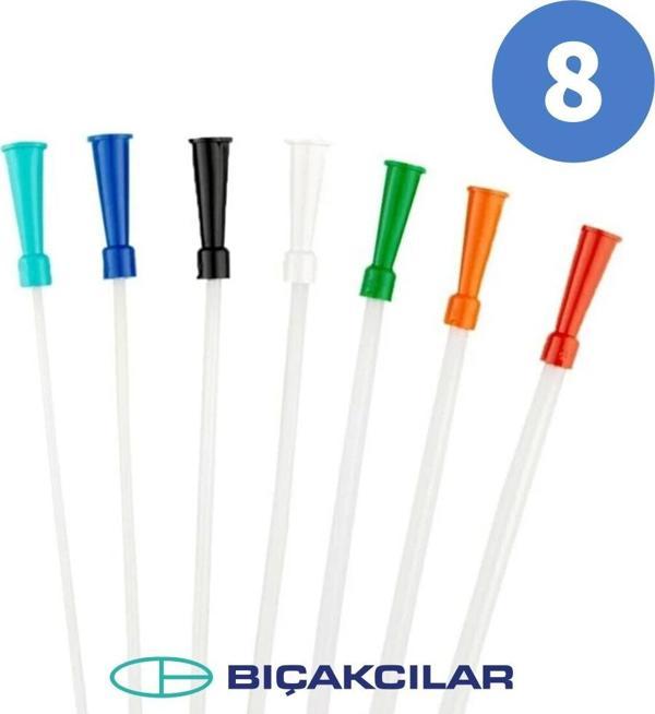 Bıçakcılar Aspirasyon Sondası No: 8 (Mavi) 140 Adet - 1 Kutu - Image 1