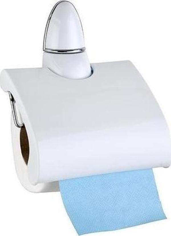 BUFFER® Kapaklı Rulo Tuvalet Kağıdı Tutucu Askısı Standı Wc Kağıtlık - Image 1
