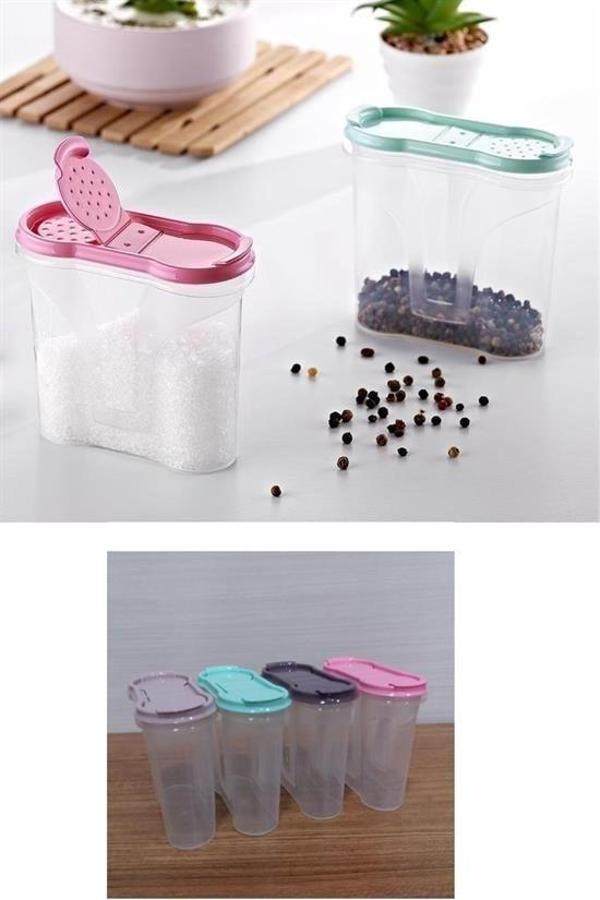 BUFFER® Plastik Kapaklı Majör Baharatlık Baharat Saklama Kutusu Kabı - Image 1