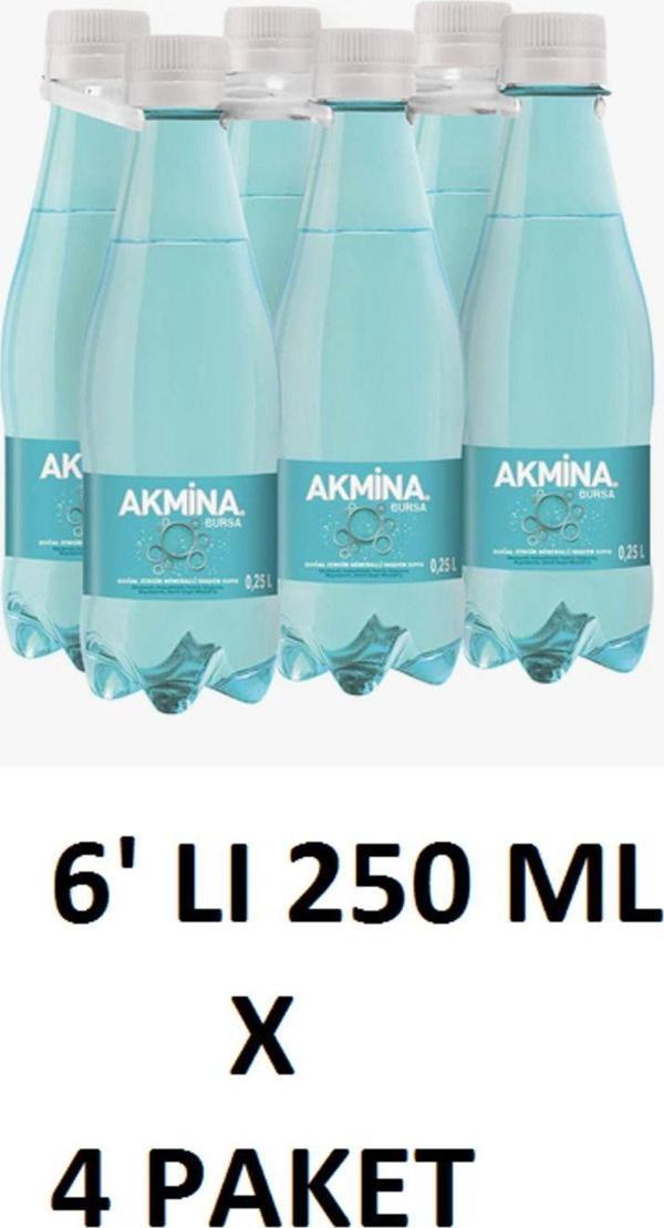 Akmina Doğal Maden Suyu Pet 6X250 Ml ( 4 Adet ) - Image 1