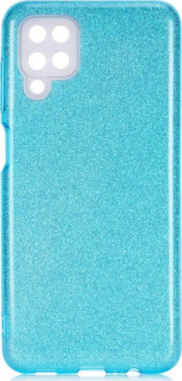 Coverzone Galaxy A12 Kılıf Shining Silikon Kılıf Shining Silikon Mavi - Image 1
