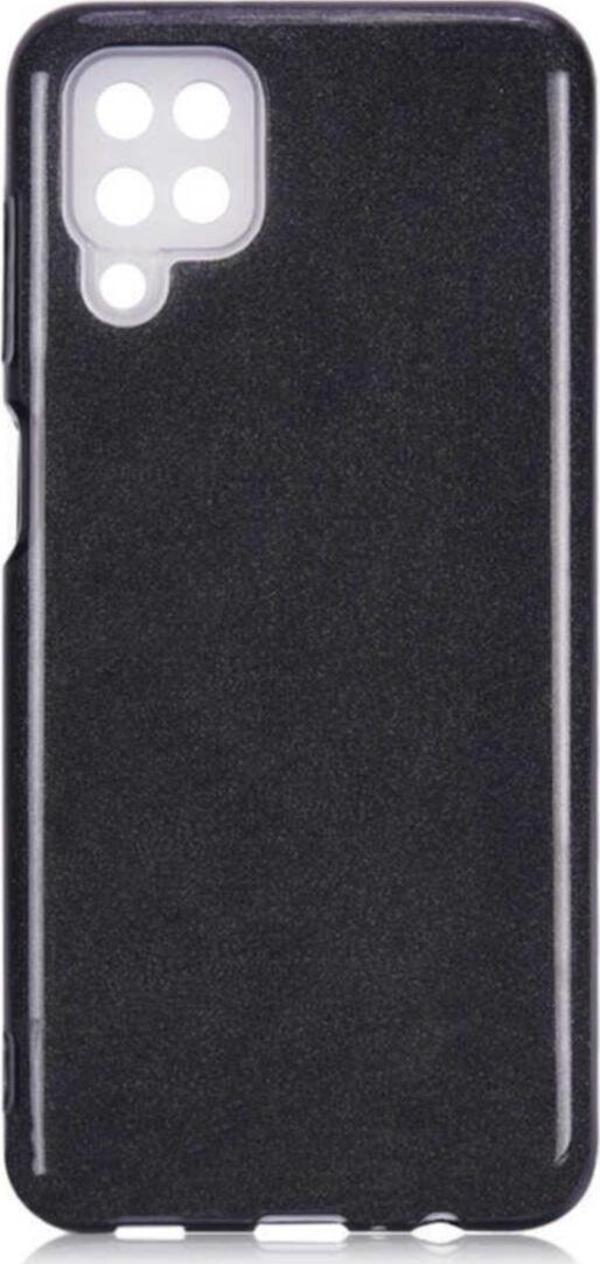 Coverzone Galaxy A12 Kılıf Shining Silikon Kılıf Shining Silikon Siyah - Image 1