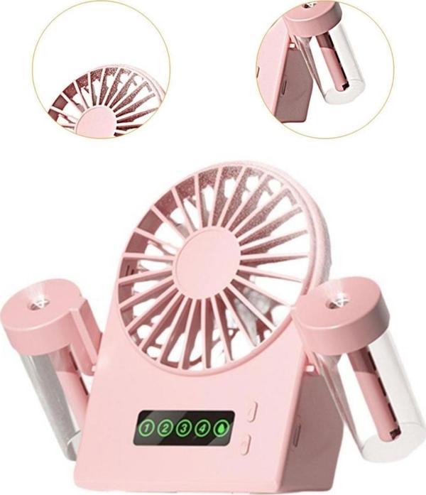 Taşınabilir Masaüstü Su Hazneli Usb Şarjlı 4 Kademe Fan Vantilatör Soğutucu F8 - Image 1