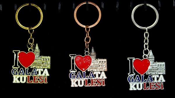 Metal Galata Kulesi Anahtarlık Alk2208 - Image 1