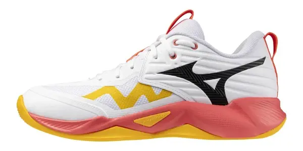 Wave Momentum Pro Unisex Voleybol Ayakkabısı Beyaz / Turuncu - Image 1