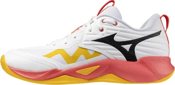 Wave Momentum Pro Unisex Voleybol Ayakkabısı Beyaz / Turuncu - Image 1
