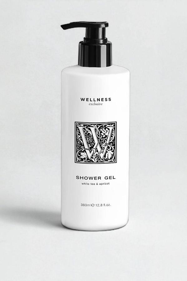 Wellness Exclusive White Tea & Apricot Shower Gel 380 ml – Beyaz Çay ve Kayısı Özlü Duş Jeli - Image 1