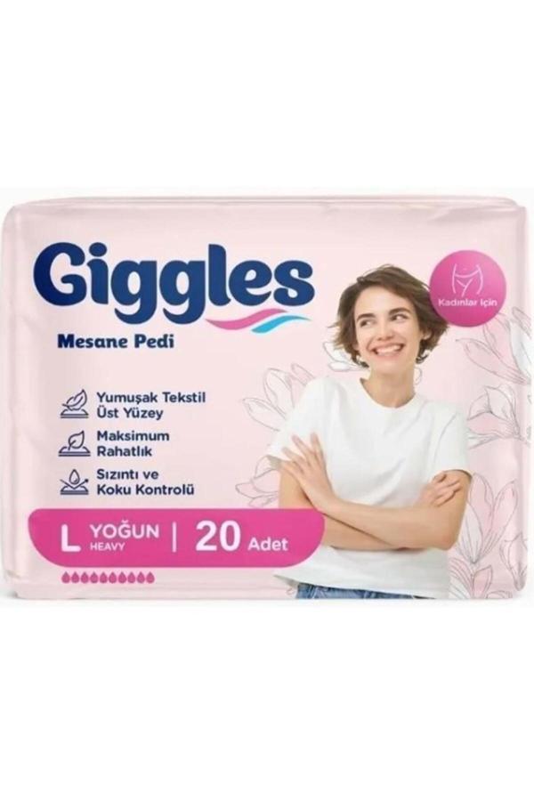 GİGGLES KADIN MESANE PEDİ LARGE 20 Lİ - Image 1