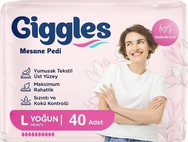 Giggles Kadın Mesane Pedi Large (Yoğun) 40 Adet - Image 1